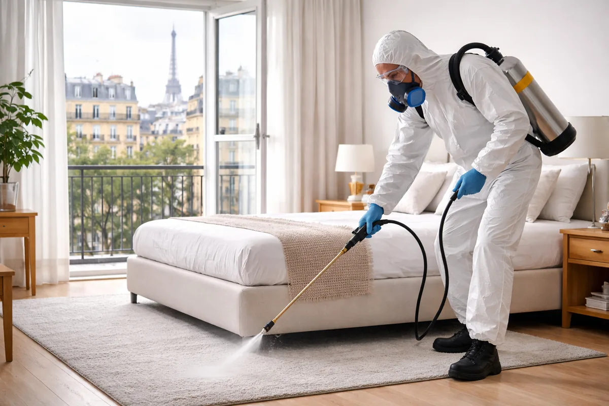 Comment se déroule un processus de désinfection des punaises de lit à Paris ?
