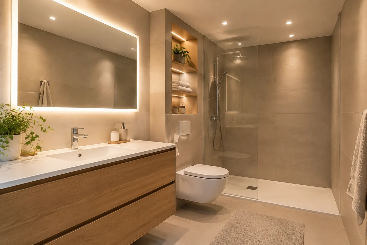 Comment choisir un éclairage pour une salle de bains sans fenêtre ?