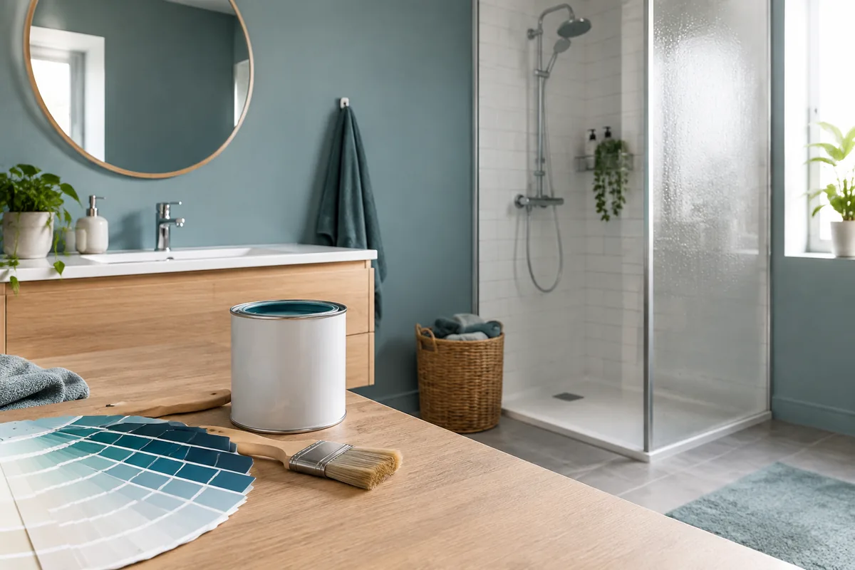 Comment choisir une peinture pour une salle de bains humide